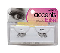 Half (DOLL) False Eyelashes for sides of eyes. Andrea Accents Human Hair Lashes #301