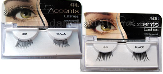 Half (DOLL) False Eyelashes for sides of eyes.